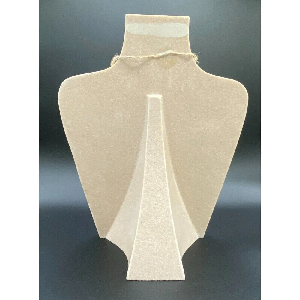Poly-Resin Tan Necklace Display by Artisan De Luxe Home Great Condition
